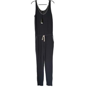 NWT Revolve Monrow supersoft tank‎ jumpsuit in Charcoal Gray XS